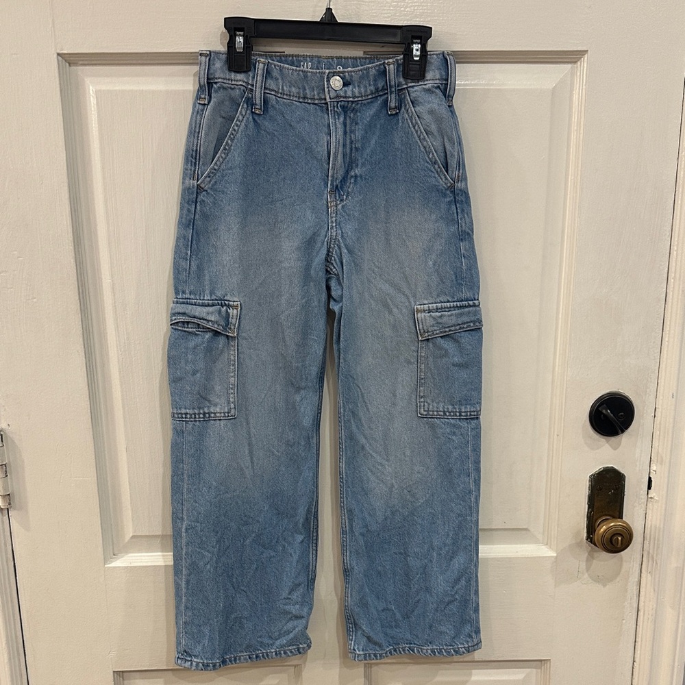 GAP Kids Girls Cargo Jeans Size 8